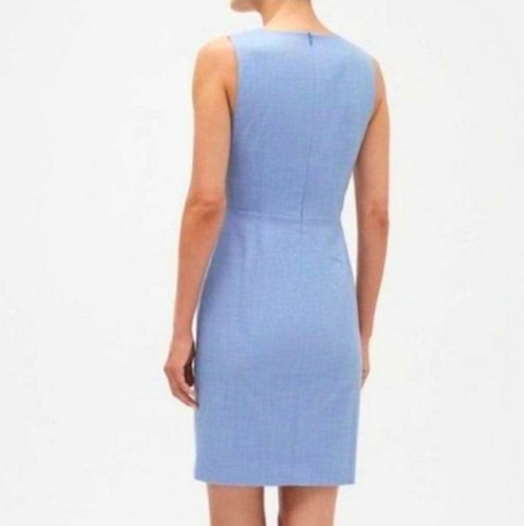 BANANA REPUBLIC Sheath‎ Women's Dress Chambray Blue Size 00P NWT - Picture 4 of 7
